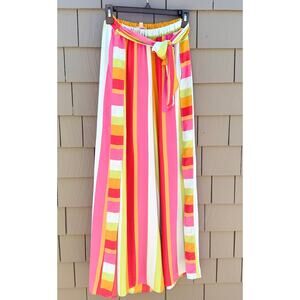 Vibrant Multicolor Striped Pants- Show Me Your MuMu Small